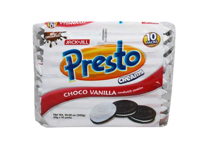 Presto Cream Vanilla 30g x 10s